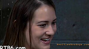 Ready for stormy caning on this bound lusty playgirl?