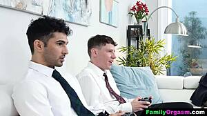 college brothers stuff skirt girls but who's really in control?