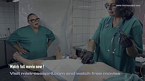 mistress april owns ms kittens cock in clinic