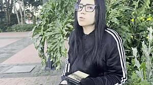 damn i met estefani that cute colombian neighbor sucking my asshole like crazy!