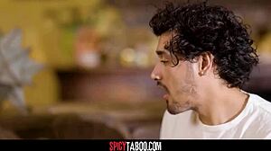 shy stepson sketches stepmom's big natural tits before cowgirl ride