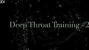 blonde slave throat fucked deep gagging cum swallow training