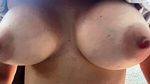my big boobs bounce wild with hard nipples smoking closeup