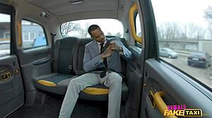 Busty Ebony Fake Taxi Driver Hardcore Fucks Passenger Huge Ass