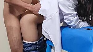 voyeur cam spies latina hospital worker bent over doggystyle orgasm