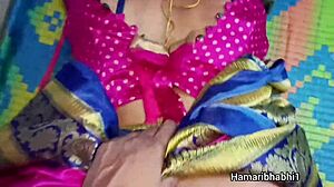 Indian husband pounds wife's big ass in steamy bedroom