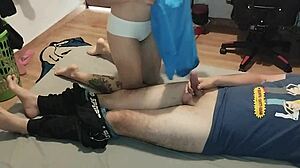 petite colombian milf tastes rides client's monster cock pov