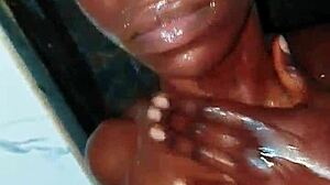 sexyrita bathes dances flaunts big clit pussy boobs then milfs bbc blowjob deep