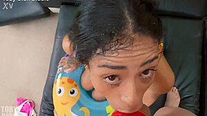 oh god breiny zoe gulps piss eats ass then takes rough throatfuck in tight hole