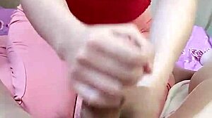 groin massage enlarges penis then leads to hot handjob