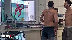 brazilian skinny teen hires two studs to pound her tight pussy complete