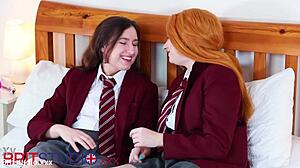 girls who will cum first in our uniform masturbation race