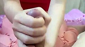 groin massage enlarges penis then leads to hot handjob