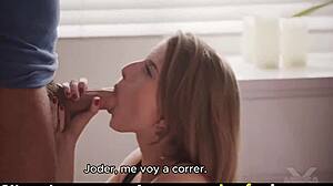 cute busty glasses girl loves her spanish sub fuck 😍🔥