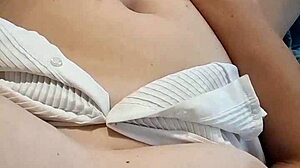 Milf Secretary's Subtle Outdoor Finger Tease