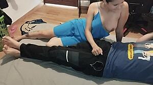 petite colombian milf tastes rides client's monster cock pov