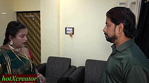 dirty indian boss pounds my gorgeous wife hard at work screaming loud