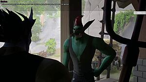 DRAENEI SLUT'S ASS FILLED WITH COCK IN 3D HENTAI ANIMATION!