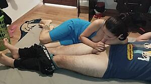 petite colombian milf tastes rides client's monster cock pov