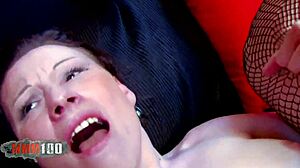 fucking screaming french slut's satin panties aside