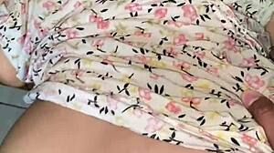 sexy pregnant asian teen neighbor forced to bend over for creampie in living room