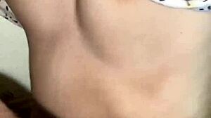 sexy pregnant asian teen neighbor forced to bend over for creampie in living room