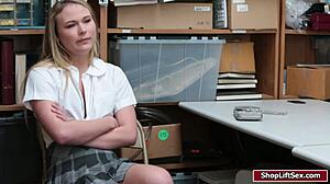 i caught this teen shoplifter and fucked her hard pov