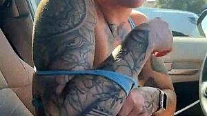 Girl Fixes Stuck Sports Bra in Gym Parking Lot Struggle