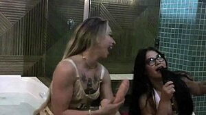 blonde slut strips says anal discount no matter cock size shows blowjob