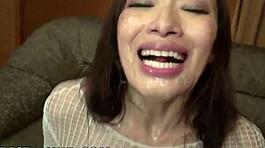 reiko kobayakawa slurps two cocks in wild jav threesome