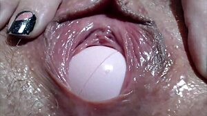 close-up clit insertion sparks wild object fetish orgasm