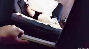 OILED Mature MILF With LONG LEGS Fucks MONSTER COCK To ORGASM!