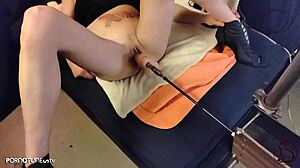 OILED Mature MILF With LONG LEGS Fucks MONSTER COCK To ORGASM!