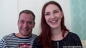 Swinger wife enjoys intense group session chat