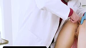 Sweet Asian Quivers Excitedly from Perv Doctor Ass Push