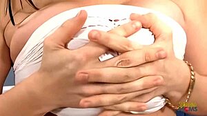 Dirty blonde tyla wym doggystyle fucked cum on tits
