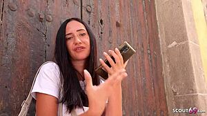 Skinny big natural tits mina moreno seduced for cheating model fuck outdoors