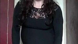 Bisexual Crossdresser Begs for Hard Ass Pounding While Stroking Cock!