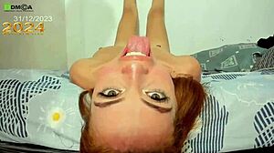 Full Sloppy Cum Face Latina Beauty Slap