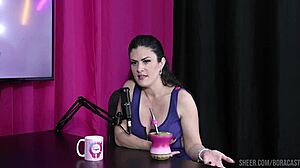 Compilados Da Amanda Smell No Bora Cast Com Bruna Carlos Parte 1 On Sheer Red