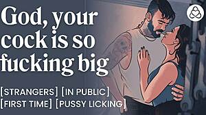 oh man that biker stranger's monster cock wrecked me outdoors publicly