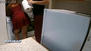 stepmom says no sex but lets me cum on fat ass