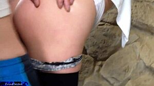 Fucked hardcore in dungeon by kinky handcuffs erin electra!