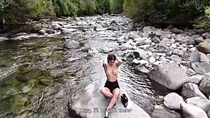 i caught that slutty teen spying and got double cumshot