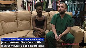 Rina Arem's Gyno Exam By Doctor Tampa Nurse Stacy Speculum Spread