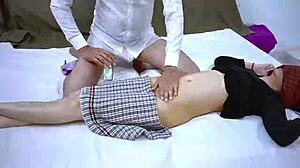 Skinny Bhabhi's Tight Pussy Wrecked in Hardcore Massage Fuck