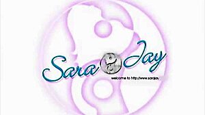 Sara Jay Fingers Huge Tits While Glass Dildo Fills Pussy