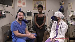 Rina Arem's Gyno Exam By Doctor Tampa Nurse Stacy Speculum Spread