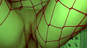 Soft Petite Redhead Gobbles Monster Dildo Close-Up