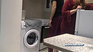 stepmom says no sex but lets me cum on fat ass